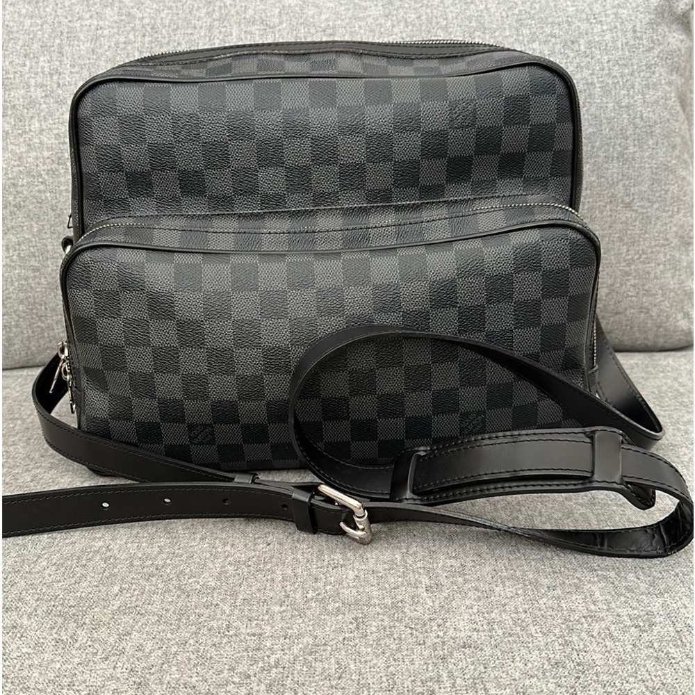 Louis Vuitton graphite Nile crossbody bag